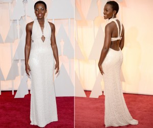 One of my favorites of the night was Lupita Nyong'o in Calvin Klein Collection. More than 6,000 pearls were used to make this beautiful dress.
